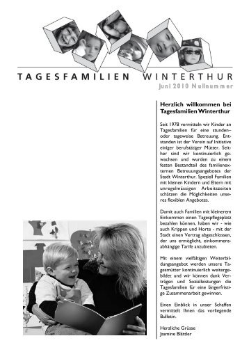 Herzlich willkommen bei Tagesfamilien Winterthur