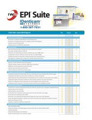 télécharger la liste de fonction EPI Suite - IDenticam