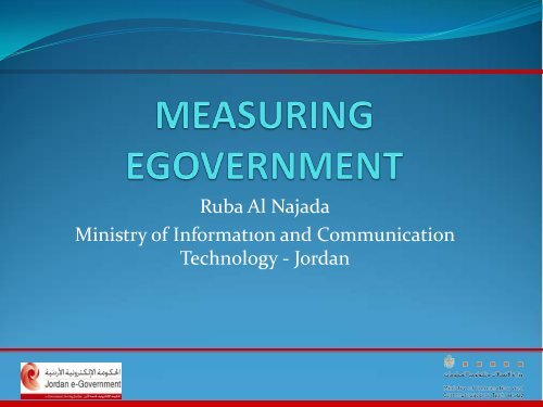 Ruba Al Najada Ministry of InformatÄ±on and Communication ...