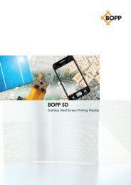 BOPP SD Wire cloth for screen printing - G. Bopp & Co AG