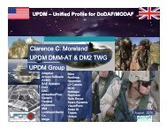 UPDM Update - Chief Information Officer