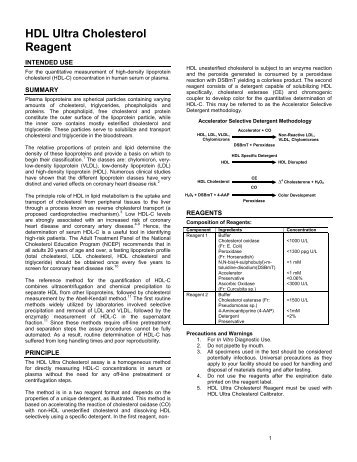 HDL Ultra Cholesterol Reagent - Sekisui Diagnostics