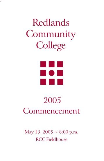 Grad Program 04 - Redlands Community College