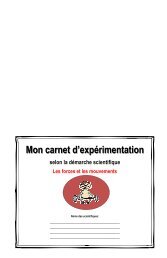 Mon carnet d'expérimentation - Science en ligne