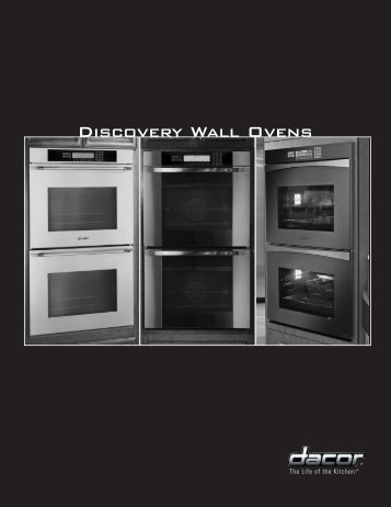 Discovery Wall Oven Cooking Guide - Dacor