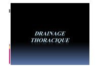 DRAINAGE THORACIQUE