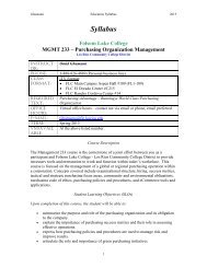 Syllabus - Folsom Lake College - Los Rios Community College District