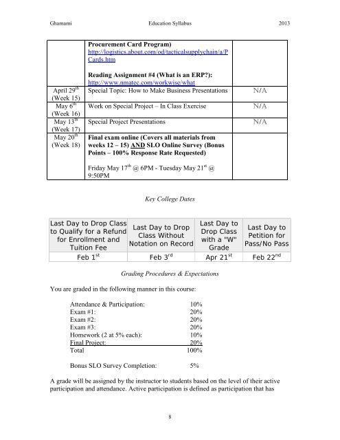 Syllabus - Folsom Lake College - Los Rios Community College District