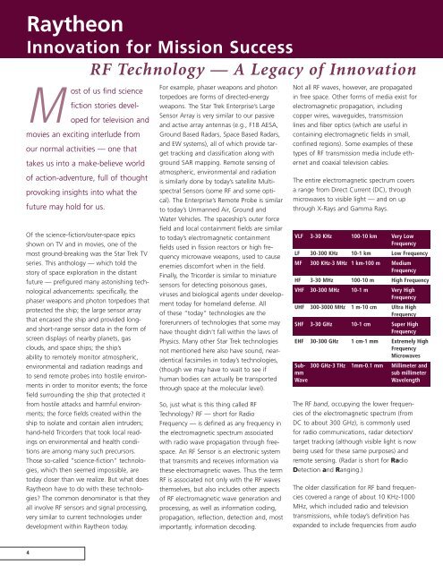 Technology Today Volumn 3 Issue 1 - Raytheon