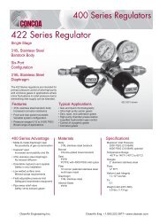 Concoa Series 422 Regulator Data Sheet - CleanAir - Express ...