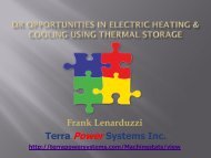 Frank Lenarduzzi Terra Power Systems Inc. - Energy Studies Review