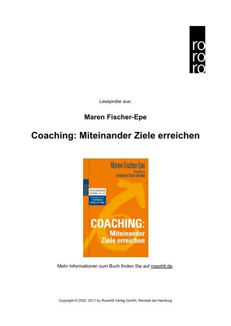 Coaching: Miteinander Ziele erreichen