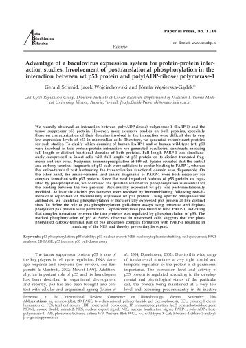 Advantage of a baculovirus expression system for protein-protein ...