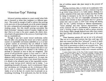 American action painters essay by rosenberg