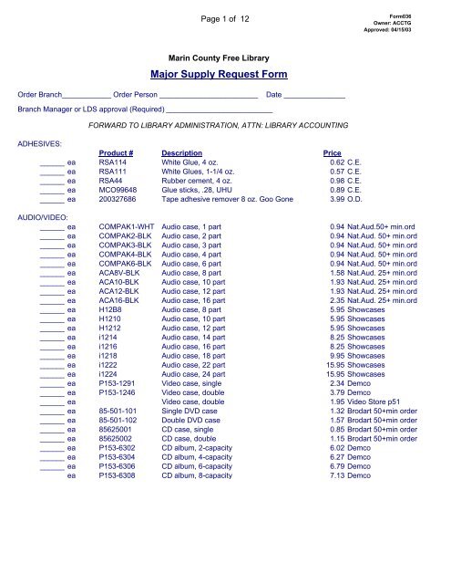 major-supply-request-form-marin-county-free-library
