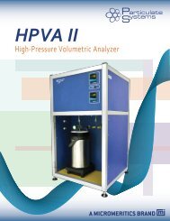 High-Pressure Volumetric Analyzer - Particulate Systems