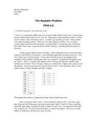 The Haybaler Problem POW # 8 - ThePlaz.com