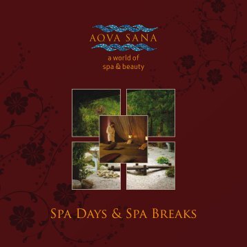 Spa Days & Spa Breaks - Center Parcs