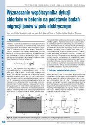 Wyznaczanie wspÃ³Åczynnika dyfuzji chlorkÃ³w w betonie na ...