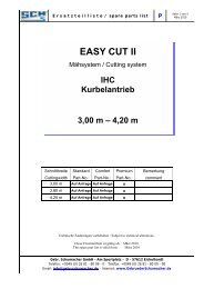 P Deckblatt Easy Cut II IHC Kurbel - Gebr. Schumacher