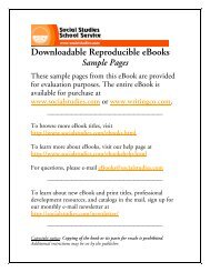 sample pages from the teacher's guide - Social Studies School Service