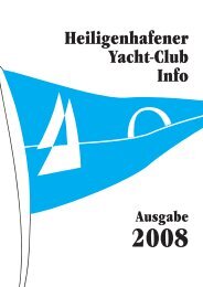 HYC-Info 2008 - Heiligenhafener Yacht-Club eV