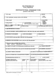 Application Petition Form - Philippine Embassy | Berne, Switzerland