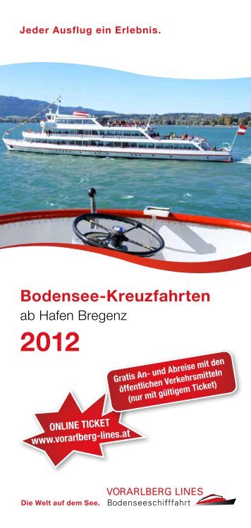 Bodensee-Kreuzfahrten - Bodenseeschifffahrt Bregenz