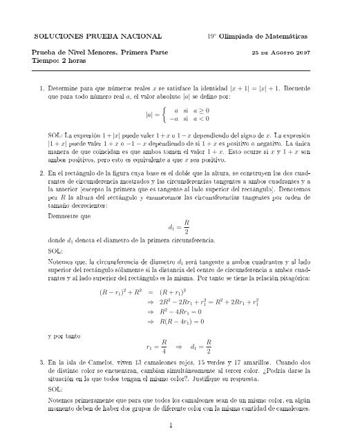 SOLUCIONES PRUEBA NACIONAL 19 Olimpiada de MatemÃ¡ticas ...