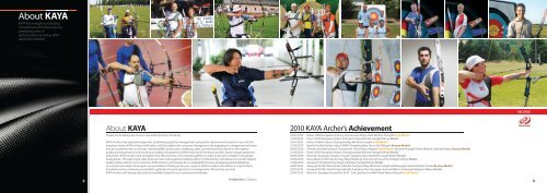 2011 KAYA Archery Products Catalog