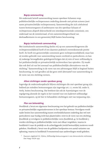 Samenwerking door en met de overheid in privaatrechtelijke ... - Vng