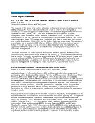 Short Paper Abstracts