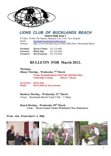 March 2012 - Lions Clubs New Zealand