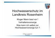 Hochwasserschutz im Landkreis Rosenheim - Bayern