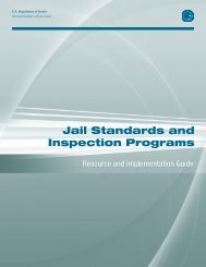 Jail Standards and Inspection Programs, Resource - National ...