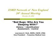 Bed Bugs - ESRD Network of New England