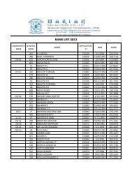 RANK LIST 2013 - Marian Engineering College