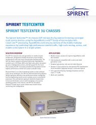 Spirent SPT-3U Chassis Datasheet - Spirent Communications