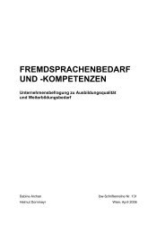 FREMDSPRACHENBEDARF UND -KOMPETENZEN