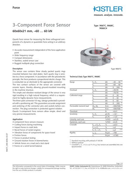 3-Component Force Sensor