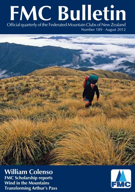 August 2012 Issue - Federated Mountain Clubs of NZ