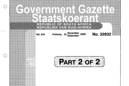 Government Gazette 20091222-32832 Part2 - LexisNexis South Africa