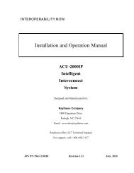 ACU-2000IP Operations Manual - Raytheon