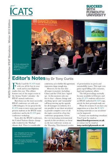 Editor's Notesby Dr Tony Curtis - Perfumery education and training ...