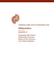Mathematics Appendix A - Common Core State Standards