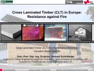 Cross Laminated Timber (CLT) - Resistance against Fire