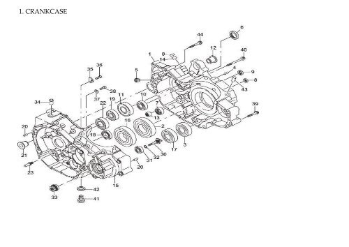 1. CRANKCASE DINLI 904 ENGINE LIST