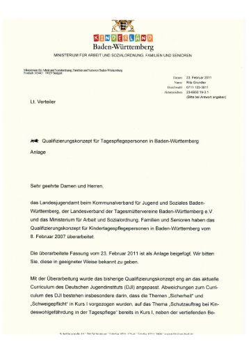 Anschreiben zum Qualifizierungskonzept - Kommunalverband für ...