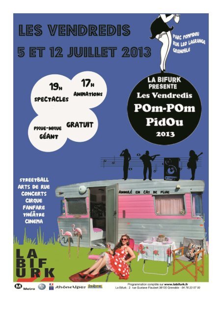 Les Vendredis Pom-Pom Pidou - Grenoble Associations
