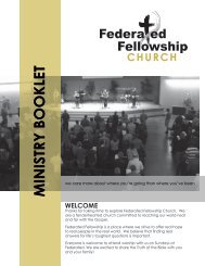 MINISTRY BOOKLET - Federated Fellowship Church